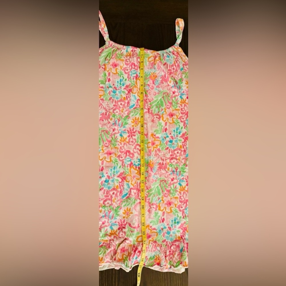 Ralph Lauren size M pink floral ruffled chemise nightgown preppy fairy cottage - Picture 11 of 11